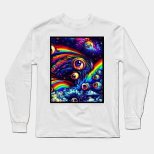 Psychedelic abstract artwork Long Sleeve T-Shirt